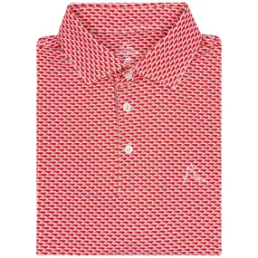 The North State | Performance Polo | The North State - Classic Red/White - NC