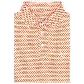 The OK | Performance Polo | The OK - Blaze Orange/White