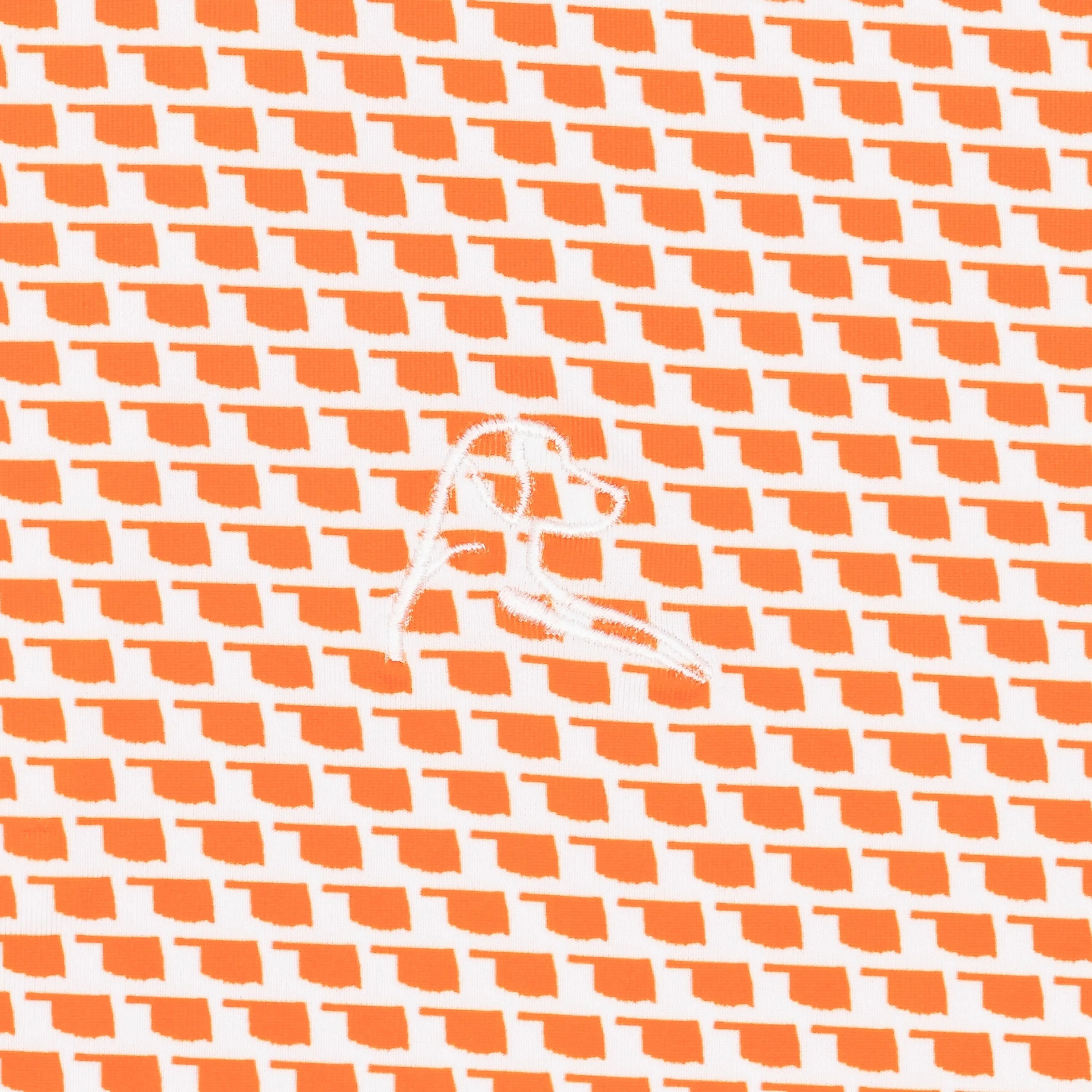 The OK | Performance Polo | The OK - Blaze Orange/White