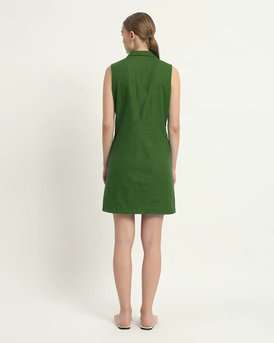 The Vernon Emerald Cotton Dress