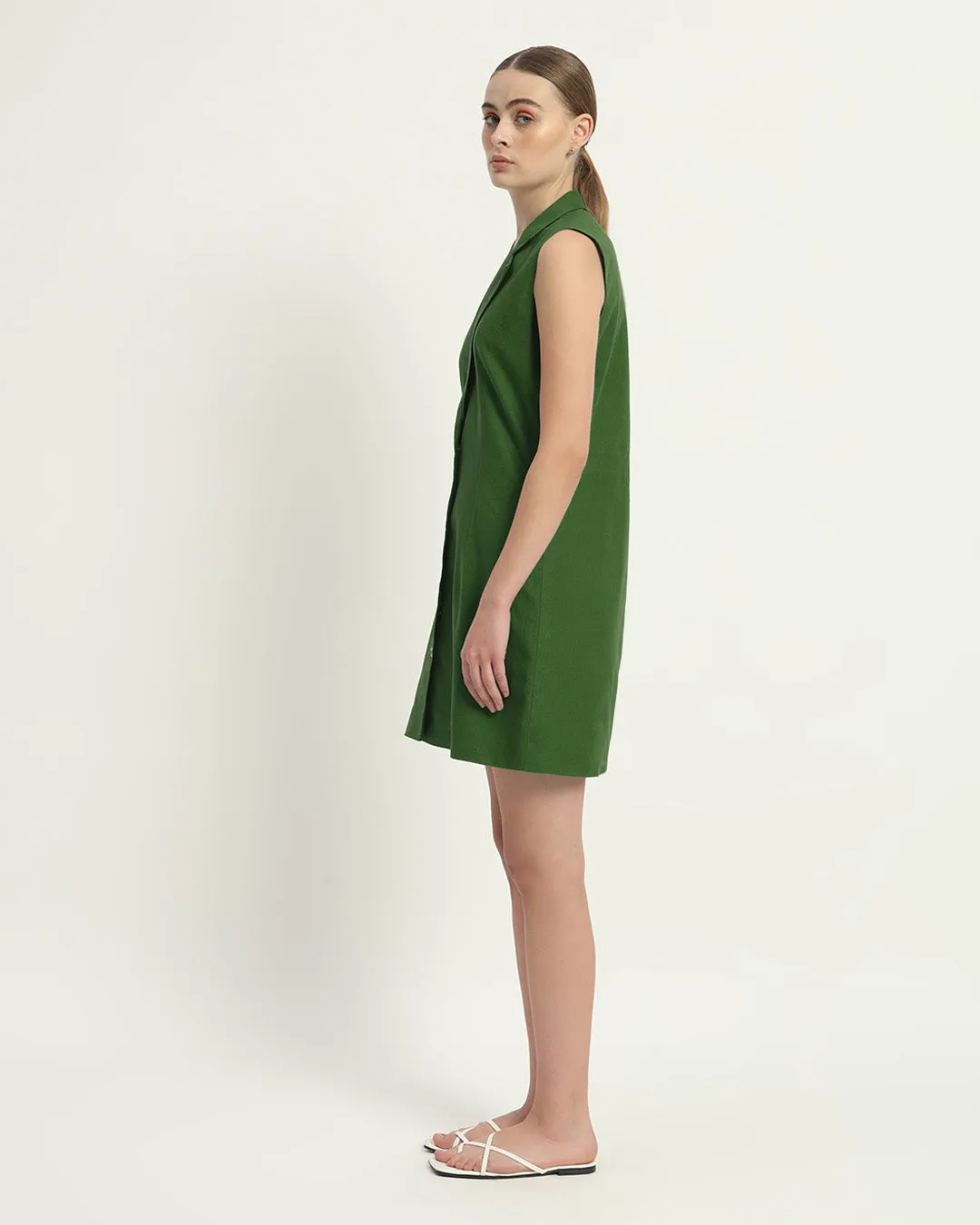 The Vernon Emerald Cotton Dress