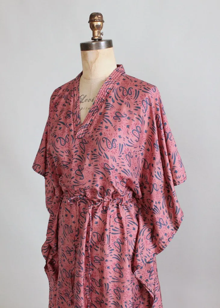 Vintage 1960s India Silk Caftan