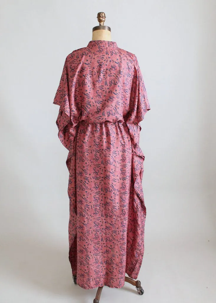 Vintage 1960s India Silk Caftan