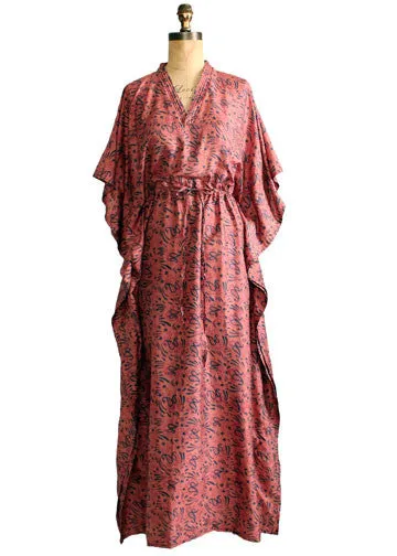 Vintage 1960s India Silk Caftan