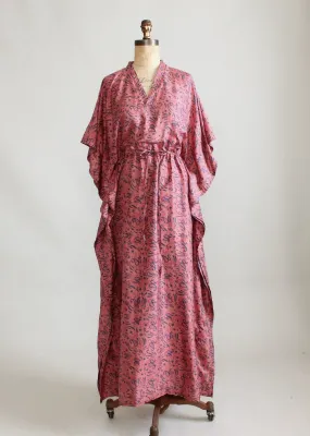 Vintage 1960s India Silk Caftan