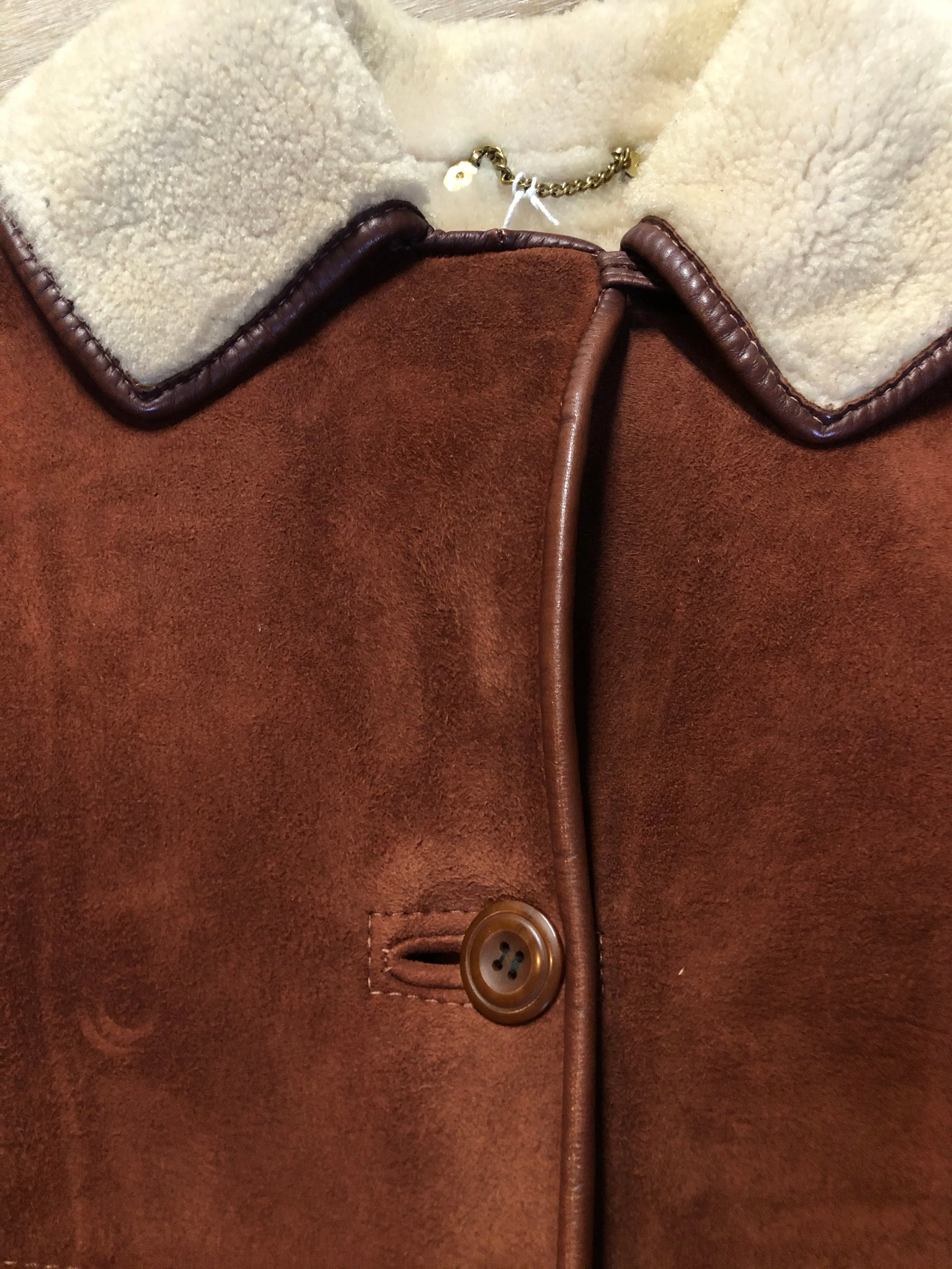 Vintage Antartex Rust Shearling Coat SOLD