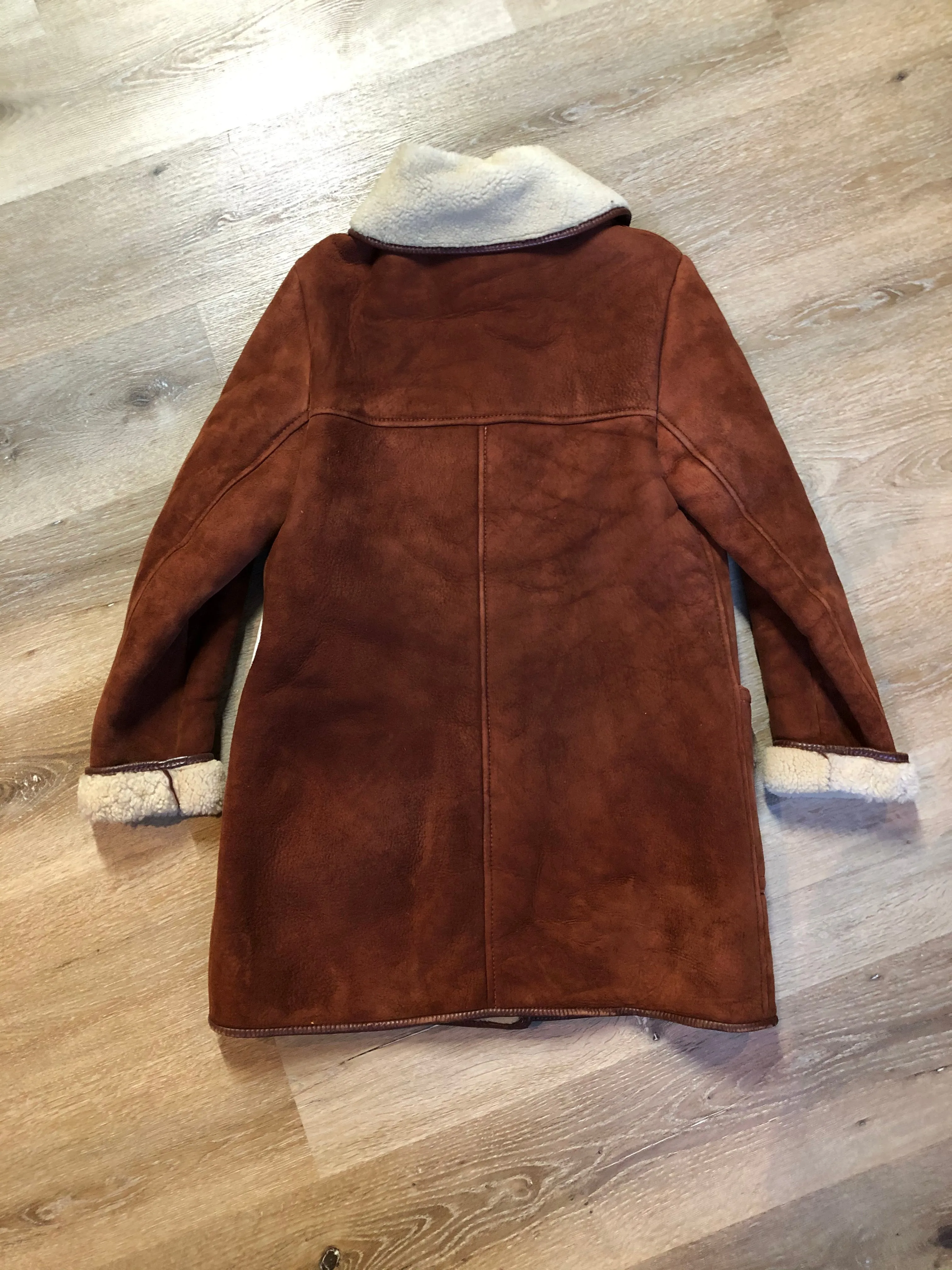 Vintage Antartex Rust Shearling Coat SOLD