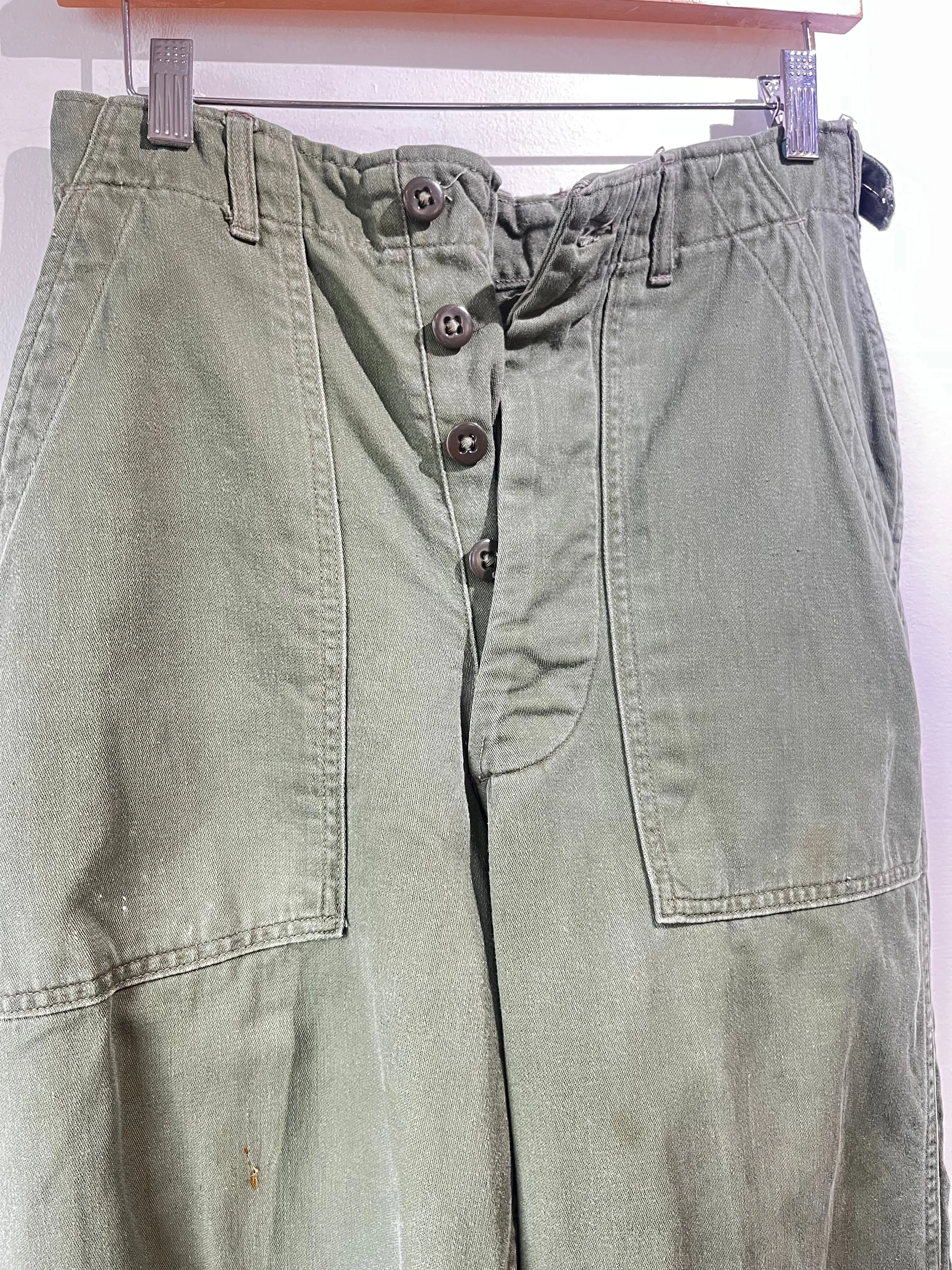 Vintage Green Army Pants 26X31