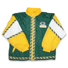 Vintage Greenbay Packers Track Jacket Large