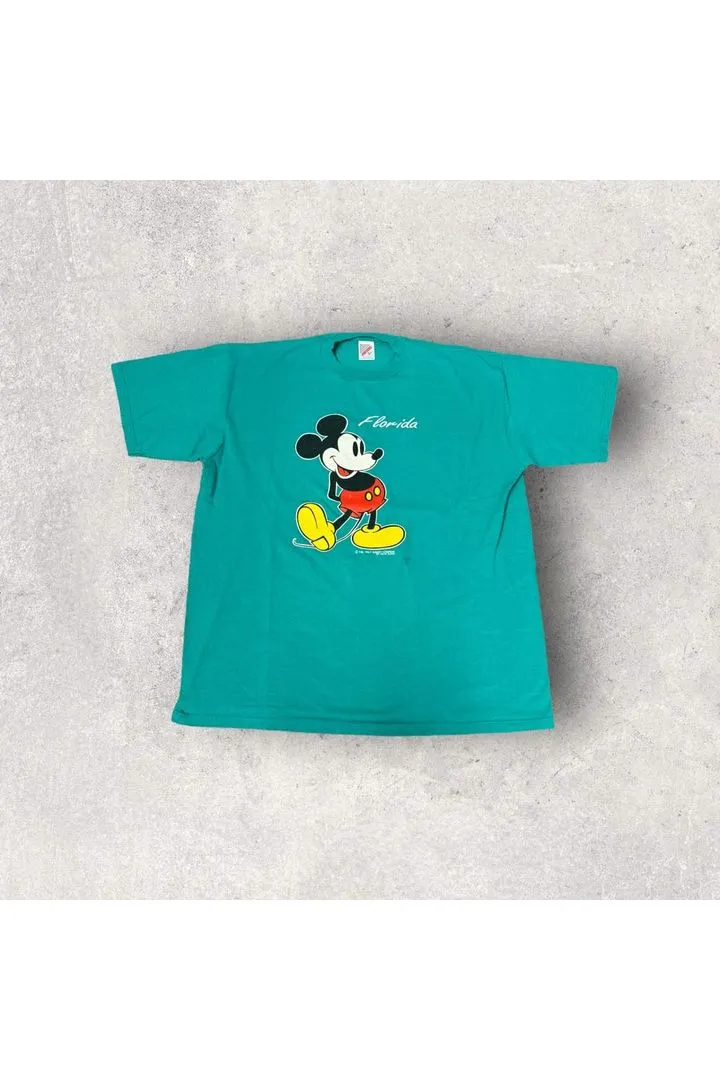 Vintage Jerzees Mickey Mouse Florida Tee- XL