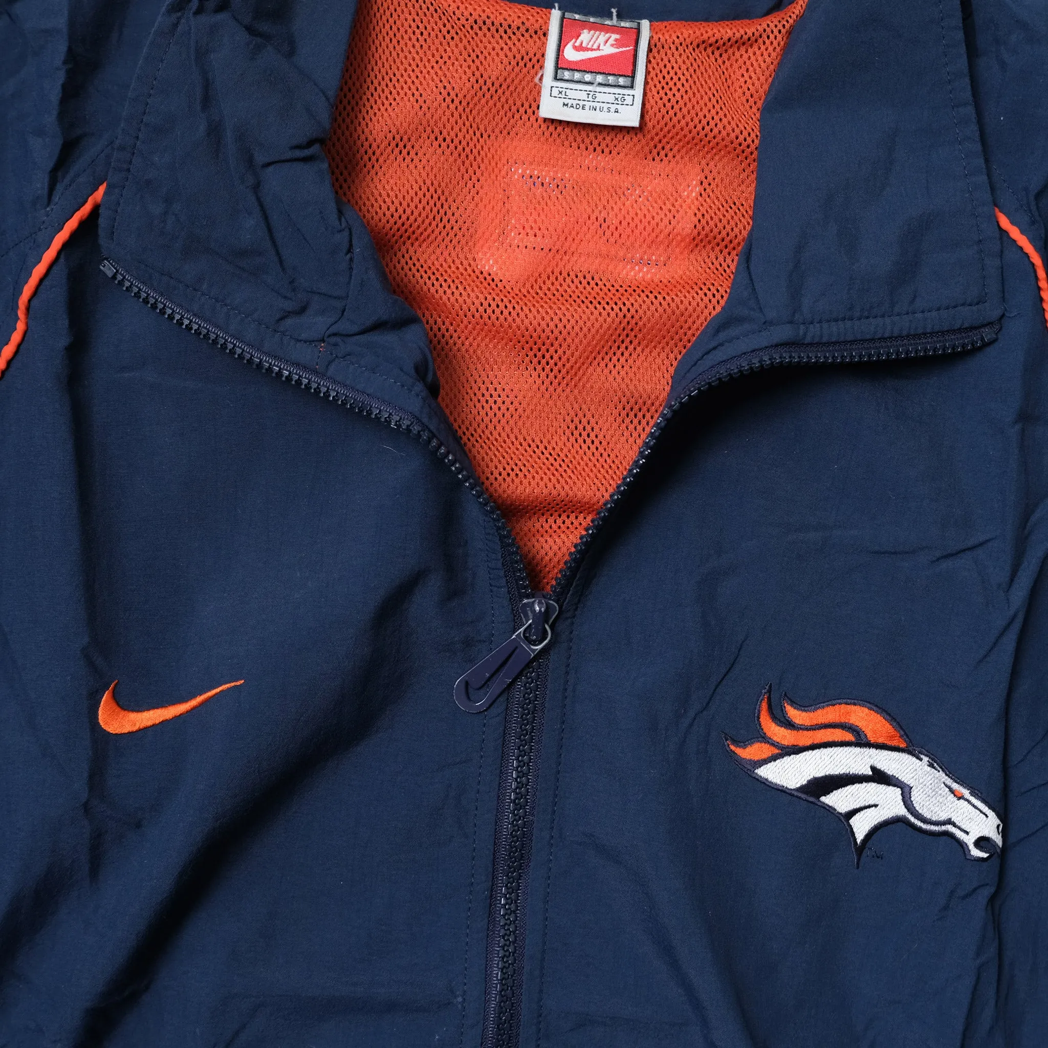 Vintage Nike Denver Broncos Track Jacket XLarge