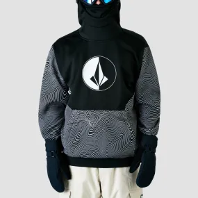 Volcom Hydro Riding Snow Pullover Hoodie Black Print