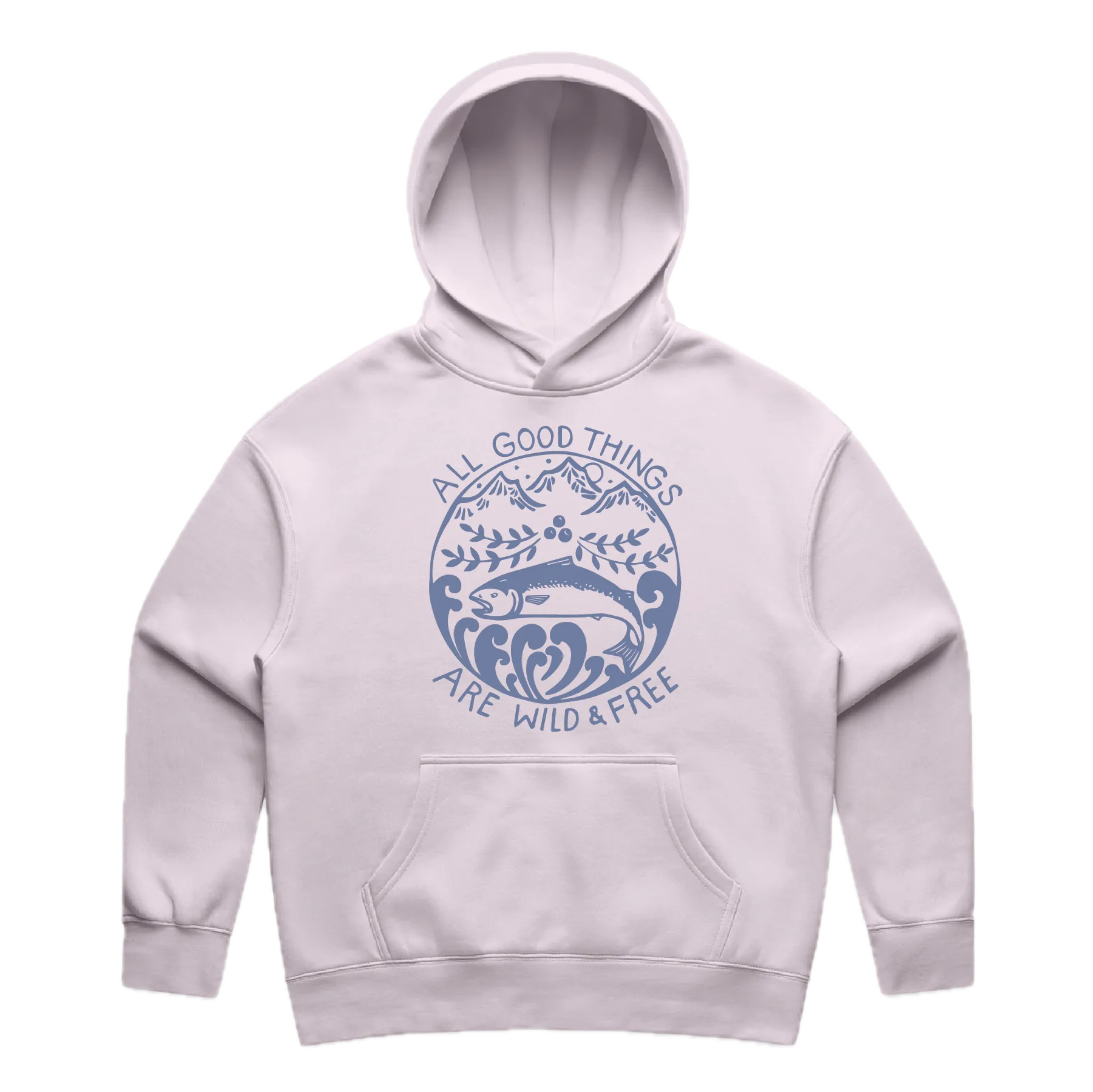 Wild & Free Pullover Hoodie - Lilac