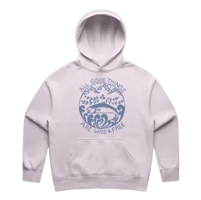 Wild & Free Pullover Hoodie - Lilac