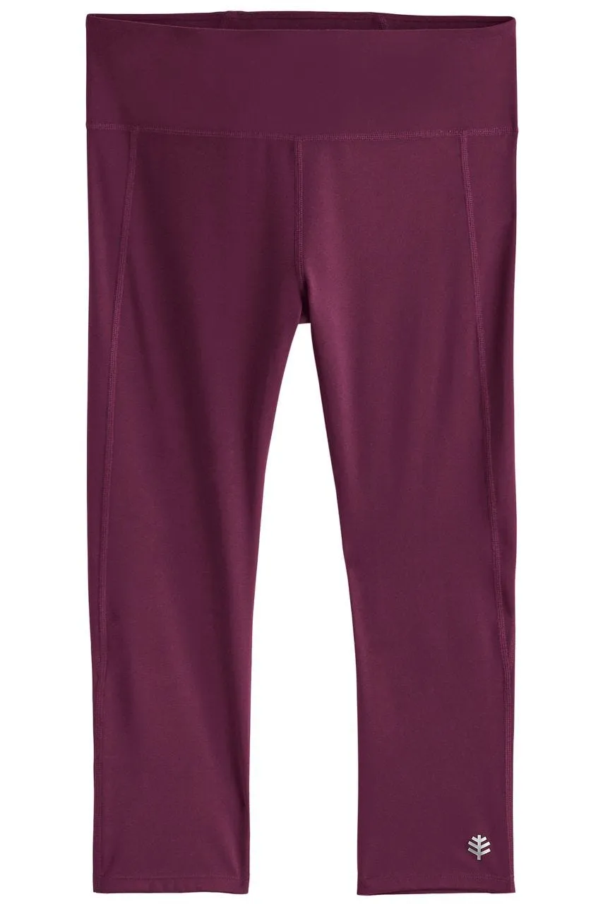 Women's High-Rise Asana Yoga Capris  |  Plum